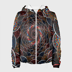 Женская куртка Оптические волны абстракция