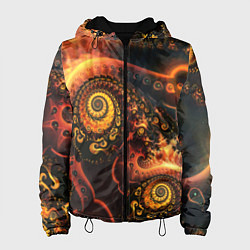 Женская куртка Оптические узоры фракталы