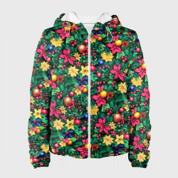 Женская куртка Ёлочные шары и остролистный падуб