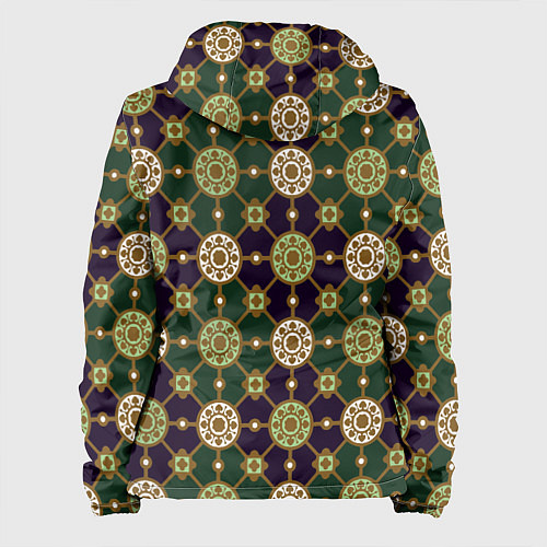 Женская куртка Винтажная плитка / 3D-Белый – фото 2