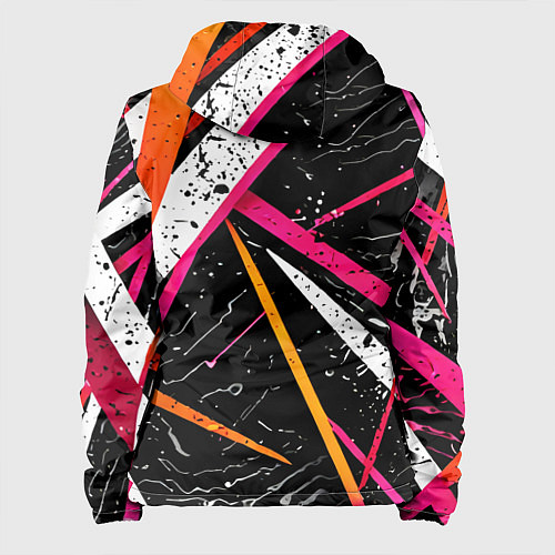 Женская куртка Разноцветные праздничные линии / 3D-Белый – фото 2