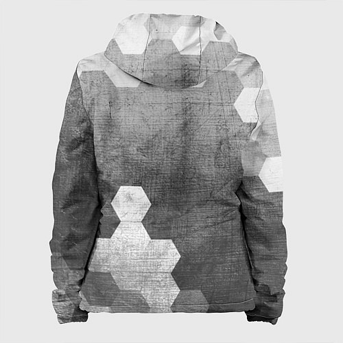 Женская куртка Mini - grey gradient вертикально / 3D-Черный – фото 2