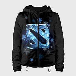 Куртка с капюшоном женская Dota 2 - ice, цвет: 3D-черный