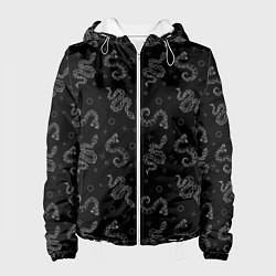 Женская куртка Геометрические змеи паттерн