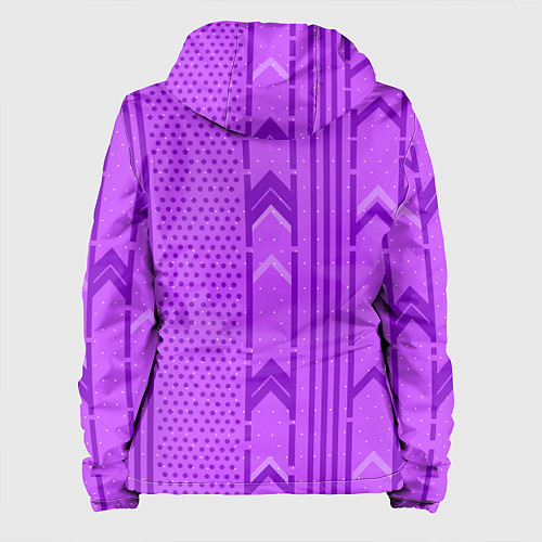 Женская куртка Закулисье фиолетовые обои / 3D-Белый – фото 2