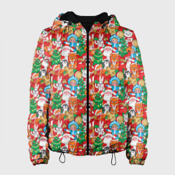 Женская куртка Новогодние игрушки