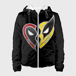Куртка с капюшоном женская Deadpool and Wolverine best friends, цвет: 3D-белый