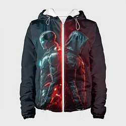 Куртка с капюшоном женская Доктор Дум - Железный Человек, цвет: 3D-белый
