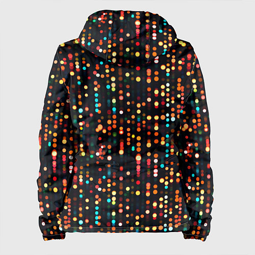 Женская куртка Мерцающие новогодние гирлянды / 3D-Белый – фото 2