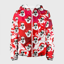 Куртка с капюшоном женская Funny Santa clown Art in blood, цвет: 3D-белый