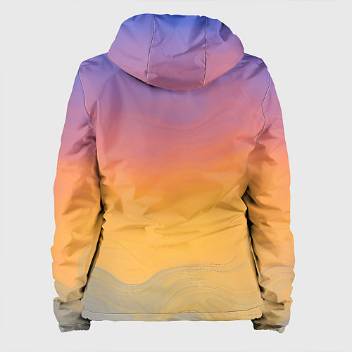 Женская куртка Яркий градиент / 3D-Белый – фото 2