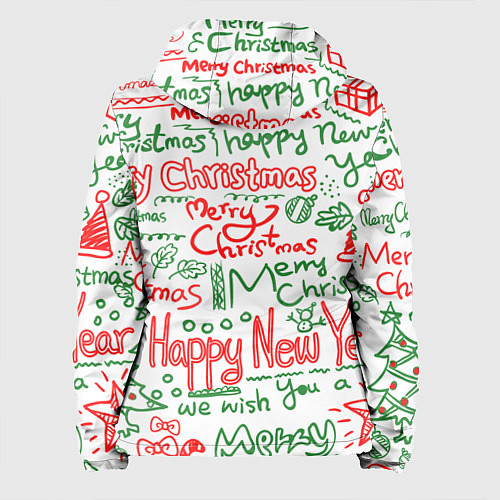 Женская куртка Новогодняя атмосфера merry christmas / 3D-Белый – фото 2