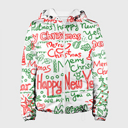 Женская куртка Новогодняя атмосфера merry christmas