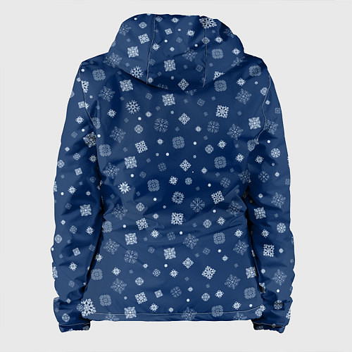 Женская куртка Летящие снежинки / 3D-Черный – фото 2