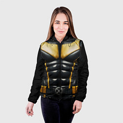 Куртка с капюшоном женская Костюм Росомахи из люди икс, цвет: 3D-черный — фото 2