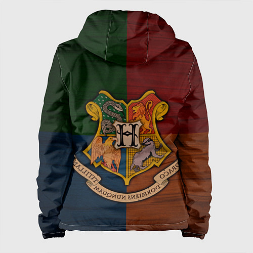 Женская куртка Hogwarts emblem / 3D-Белый – фото 2