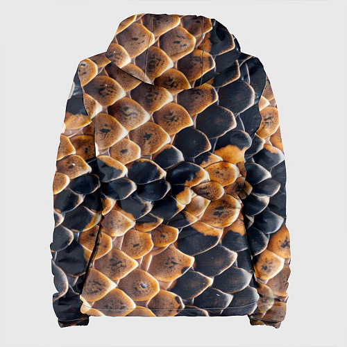 Женская куртка Змеиный талисман / 3D-Черный – фото 2