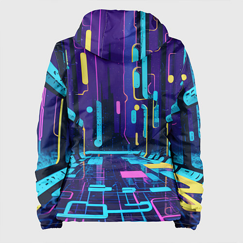 Женская куртка Неоновый парк / 3D-Черный – фото 2