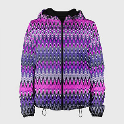 Женская куртка Сиренево-розовый узоры