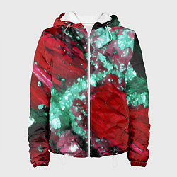 Женская куртка Голубой минерал в красном камне