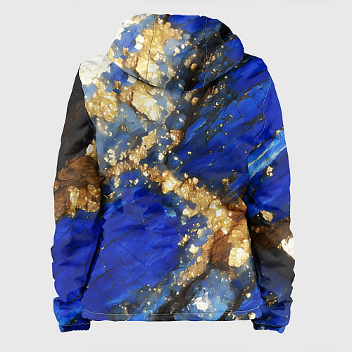 Женская куртка Золотой минерал в синем камне / 3D-Белый – фото 2