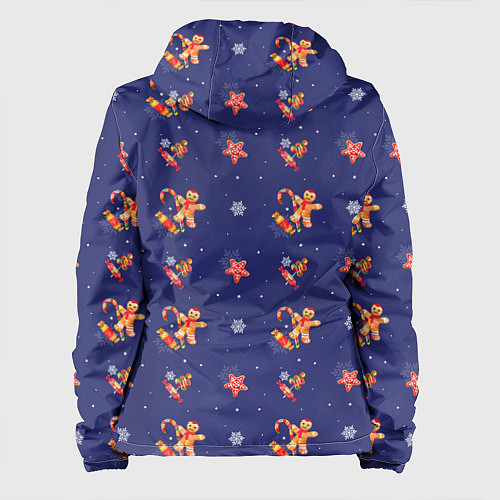 Женская куртка Сладости и снег / 3D-Белый – фото 2