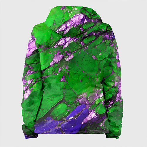 Женская куртка A purple mineral in a green stone / 3D-Белый – фото 2