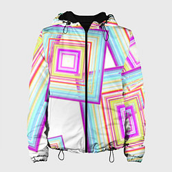 Женская куртка Абстрактные квадраты