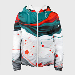 Женская куртка Эбру красочная абстракция