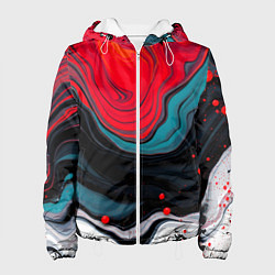 Женская куртка Абстракция эбру