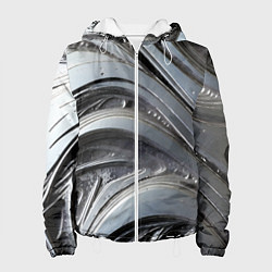 Женская куртка Полированный серебряный металл