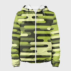 Куртка с капюшоном женская Камуфляжная форма, цвет: 3D-белый