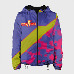 Куртка с капюшоном женская Counter strike camo line, цвет: 3D-черный