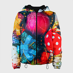 Женская куртка Новогодние ёлочные игрушки