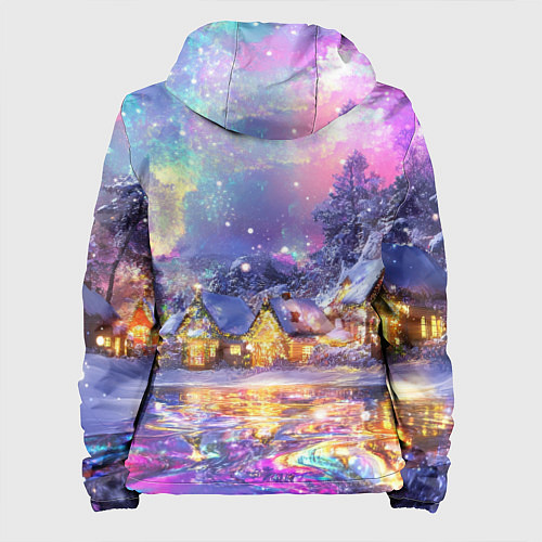 Женская куртка Настроение рождества / 3D-Белый – фото 2