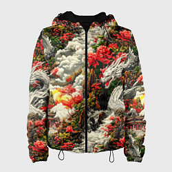 Женская куртка Дракон в небесном храме - нейросеть