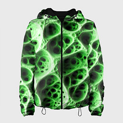 Женская куртка Зелёная пористая структура