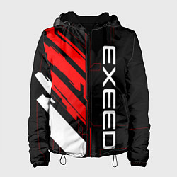 Куртка с капюшоном женская Exeed - red uniform, цвет: 3D-черный