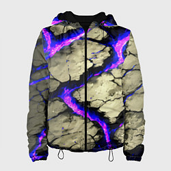 Женская куртка Треснувший камень фиолетовый