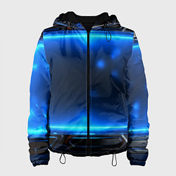 Женская куртка Синяя неоновая атмосфера
