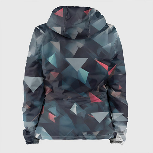 Женская куртка Абстрактный взрыв и осколки / 3D-Белый – фото 2