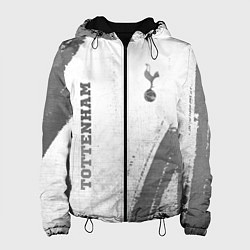 Куртка с капюшоном женская Tottenham - white gradient вертикально, цвет: 3D-черный