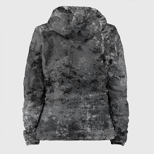 Женская куртка Абстракция - grunge mood / 3D-Белый – фото 2