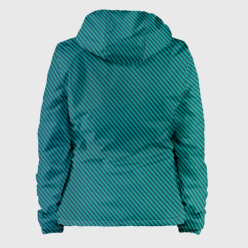 Женская куртка Бирюзовый перелив / 3D-Белый – фото 2