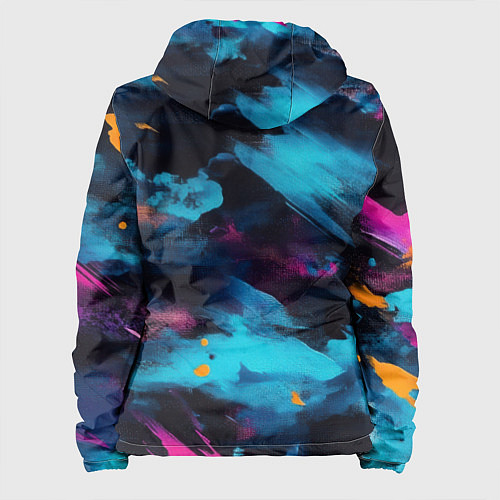 Женская куртка Герб РФ на текстурном камуфляже / 3D-Белый – фото 2