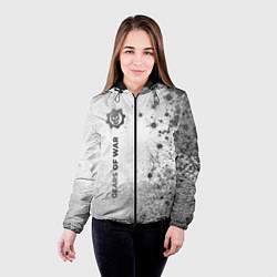 Куртка с капюшоном женская Gears of War - white gradient по-вертикали, цвет: 3D-черный — фото 2