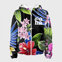 Женская куртка Tropical flowers - aloha