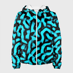 Женская куртка Бирюзовая абстракция