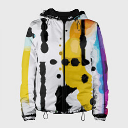 Женская куртка Цветная абстракция - минимализм