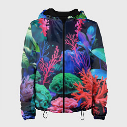 Женская куртка Подводный мир с кораллами